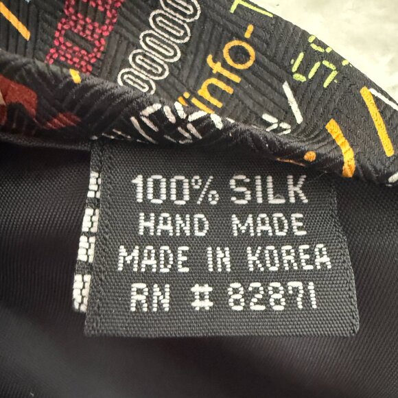 Vintage 1999 90s Warner Bros Silk Looney Tunes Internet tie Bugs Bunny Taz Daffy - Picture 2 of 3